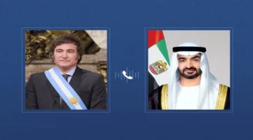 رئيس الدولة ورئيس الأرجنتين يناقشان التطورات الإقليمية هاتفياً